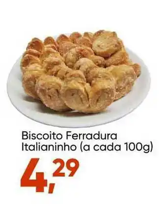Imec Supermercados Biscoito Ferradura Italianinho 100g oferta