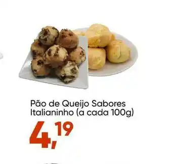 Imec Supermercados Pão De Queijo Sabores Italianinho 100g oferta