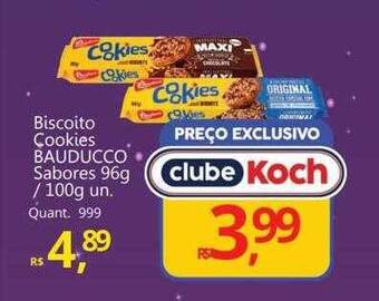 Supermercados Koch Biscoito cookies bauducco sabores oferta