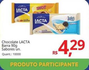 Supermercados Koch Chocolate lacta barra sabores oferta