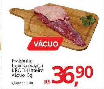 Supermercados Koch Fraldinha bovina vazio kroth inteiro vacuo kg oferta