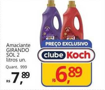 Supermercados Koch Amaciante girando sol oferta