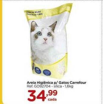 Carrefour Areia higiênica p-gatos carrefour oferta