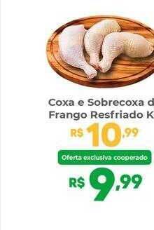 Coocerqui Coxa e sobrecoxa de frango resfriado kg oferta