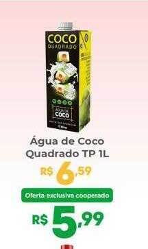 Coocerqui Água de coco quadrado oferta