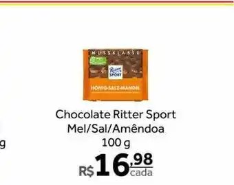 Chocolate ritter sport mel sal amêndoa