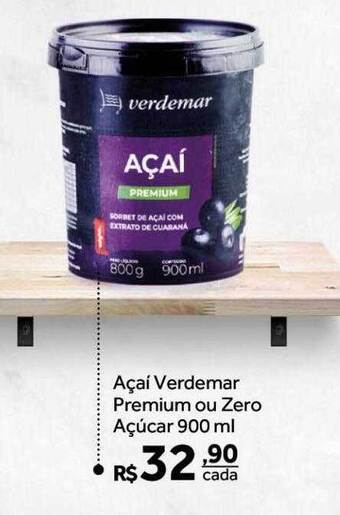 Verdemar Supermercado Açaí verdemar premium ou zero açúcar oferta