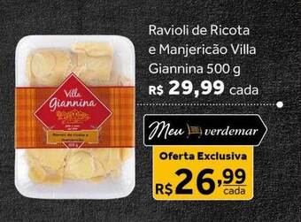 Verdemar Supermercado Ravioli de ricota e manjericão villa giannina oferta