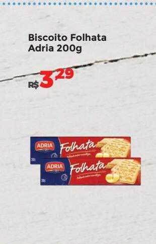 Villarreal Supermercados Biscoito folhata adria oferta