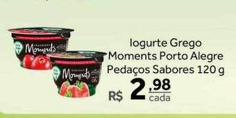 Verdemar Supermercado Iogurte grego moments porto alegre pedaços sabores oferta