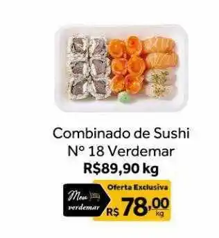 Verdemar Supermercado Combinado de sushi n° 18 verdemar oferta
