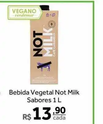 Verdemar Supermercado Bebida vegetal not milk sabores oferta