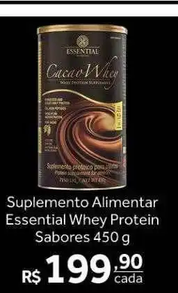 Verdemar Supermercado Suplemento alimentar essential whey protein sabores oferta