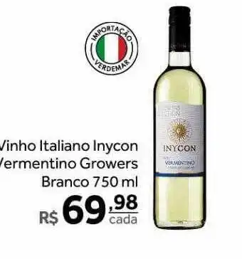 Verdemar Supermercado Vinho italiano inycon vermentino growers branco oferta