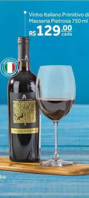 Verdemar Supermercado Vinho italiano primitivo di masseria pietrosa oferta