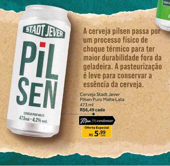 Verdemar Supermercado Cerveja stadt jever pilsen puro malte lata oferta