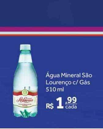 Verdemar Supermercado Água mineral são lourenço c gás oferta