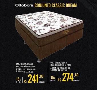 Zema Ortobom conjunto classic dream oferta