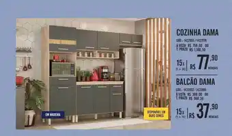 Cozinha dama balcão dama