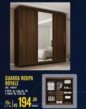 Zema Guarda roupa royale oferta