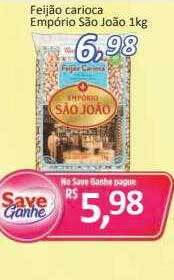 Supermercados Savegnago Feijão carioca empório são joão oferta