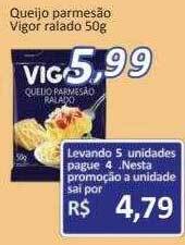 Supermercados Savegnago Queijo parmesão vigor ralado oferta