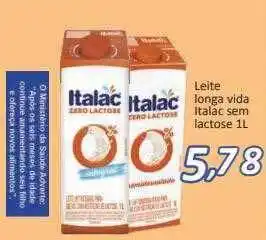 Supermercados Savegnago Leite longa vida italac sem lactose oferta