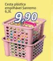 Cesta plástica empilhável sanremo 6.3l