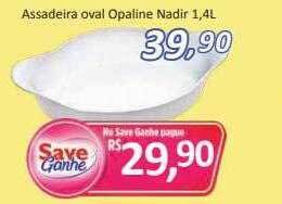 Supermercados Savegnago Assadeira oval opaline nadir 1.4l oferta
