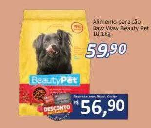 Alimento para cão baw waw beauty pet