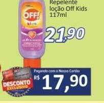 Supermercados Savegnago Repelente loção off kids oferta