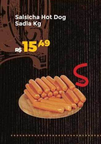 Villarreal Supermercados Salsicha hot dog sadia oferta