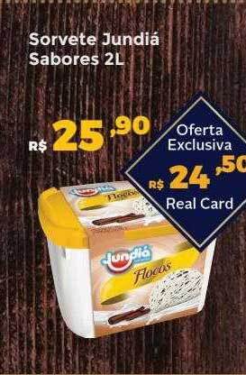 Villarreal Supermercados Sorvete jundiá sabores oferta