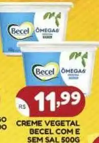 Creme vegetal becel com e sem sal