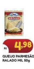 Bramil Supermercados Queijo parmesão ralado mil oferta