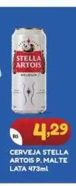 Bramil Supermercados Cerveja stella artois p. malte lata oferta