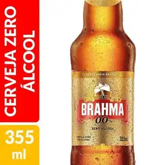 Tome Leve Cerveja brahma zero long neck 355ml oferta