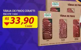 Assaí Atacadista Tabua de frios Ceratti 150g oferta