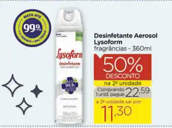 Carrefour Market Desinfetante Aerosol Lysoform 360ml oferta