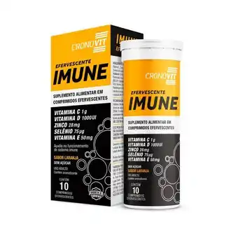 Drogal Suplemento alimentar cronovit imune laranja 10 comprimidos efervescentes oferta