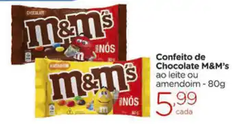 Confeito de Chocolate M&M's 80g