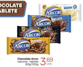 Carrefour Market Chocolate Arcor 80g/100g oferta