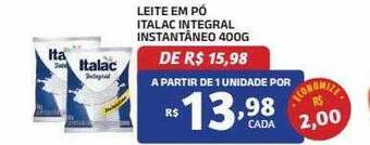 Bahamas Mix Leite em pó italac integral instantâneo oferta