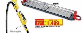 Leroy Merlin Cortador de piso new master 125 cortag oferta