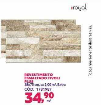 Telhanorte Revestimento esmaltado tivoli plus royal oferta