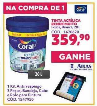 Telhanorte Tinta acrilica rende muito coral oferta