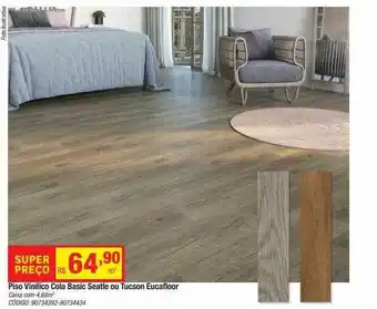 Leroy Merlin Piso vinilico cola basic seatle ou tucson eucafloor oferta