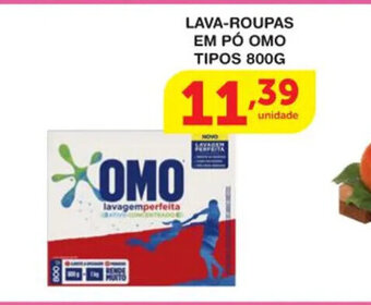 Roldão Lava roupas em po Omo tipos 800g oferta