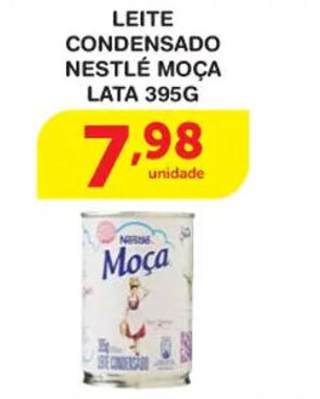 Roldão Leite condensado Nestle Moca lata 395g oferta