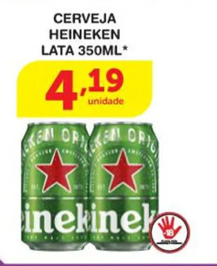 Roldão Cerveja Heineken lata 350ml oferta